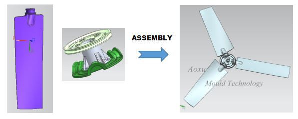 plastic fan blade mould