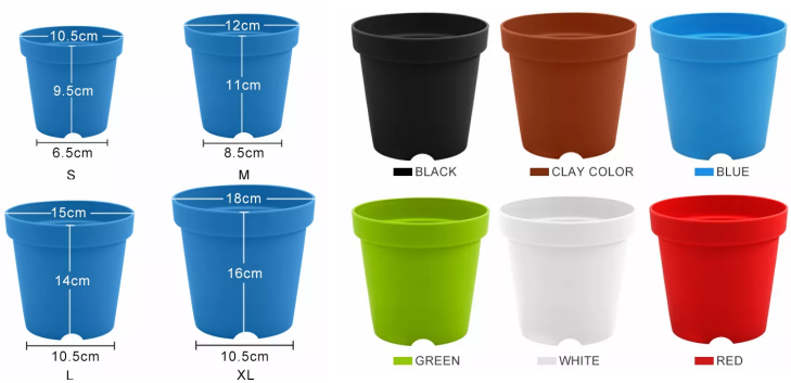 plastic flower pot