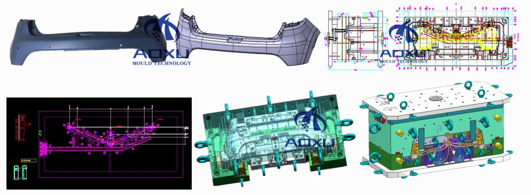 hot runner system bumper mould